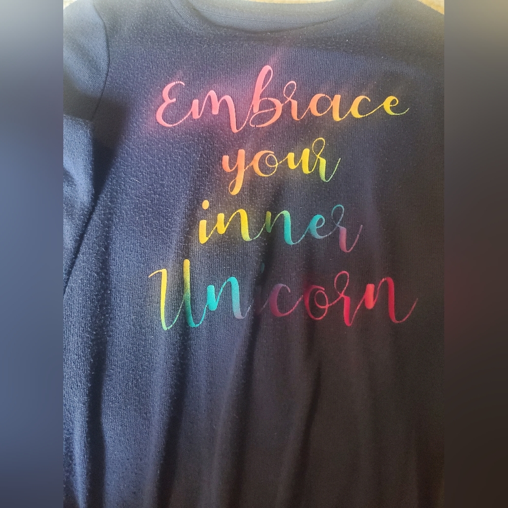 Cat & Jack embrace your inner unicorn long sleeve T-shirt